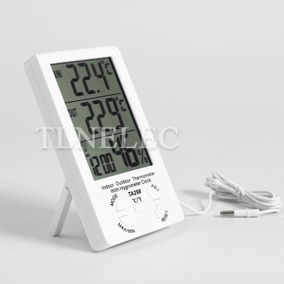 Indoor and Outdoor Large Screen Digital Display Dual Temperature Display Thermometer Electronic Temperature and Humidity Meter