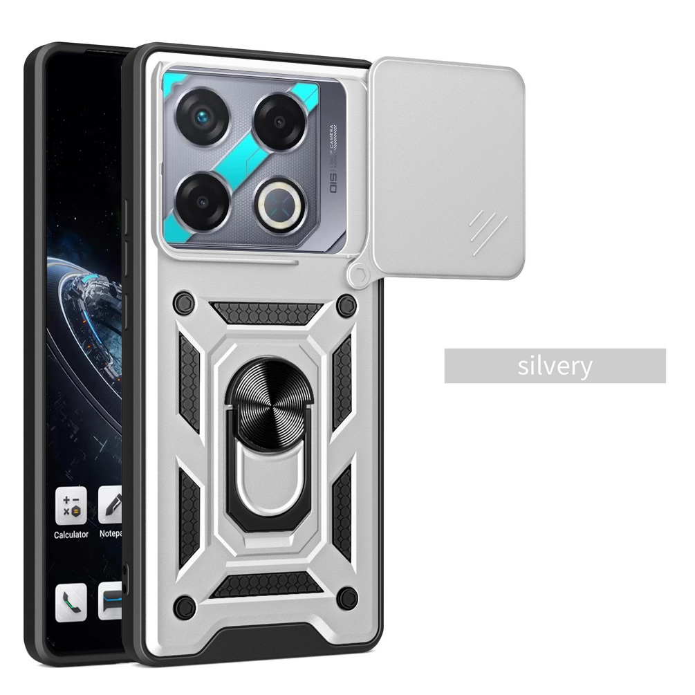 Funda protectora de cámara para INFINIX GT 20 Pro GT20 Pro Infinix Note 40 Pro + Note 40 Pro Note40 Armor cubierta de anillo híbrido: Vinilo / Rojo