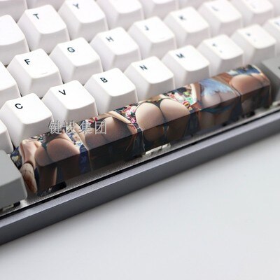 1pc PBT space key cap 6.25X 6.25U spacebar for mx switch mechanical keyboard OEM profile five-sided dye sublimation: kit 11