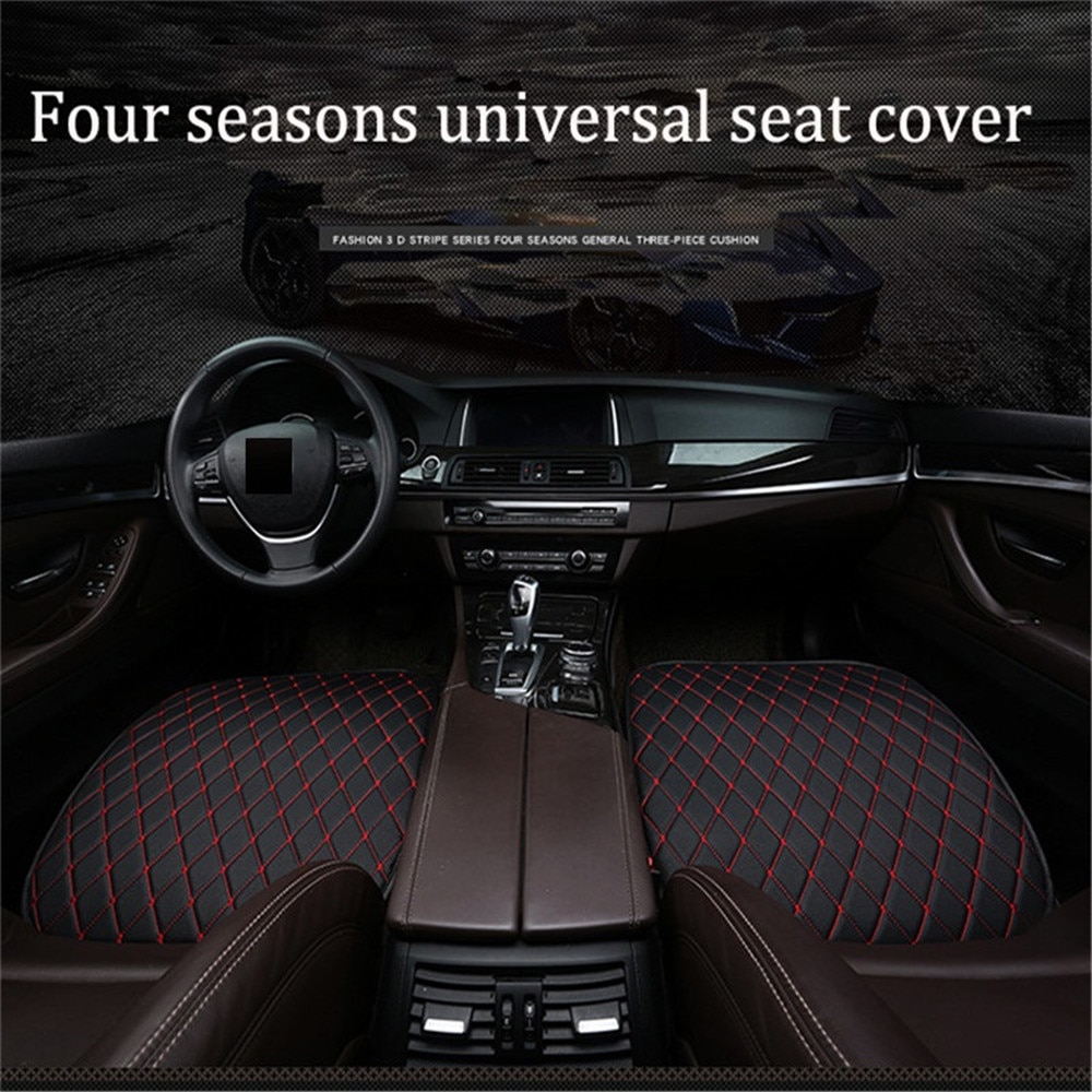 1 Pc Auto Lederen Zitkussen Kussen Stoelhoes Auto Kussen Universele Back Ondersteuning Pad Interieur Accessoires Seat Mat