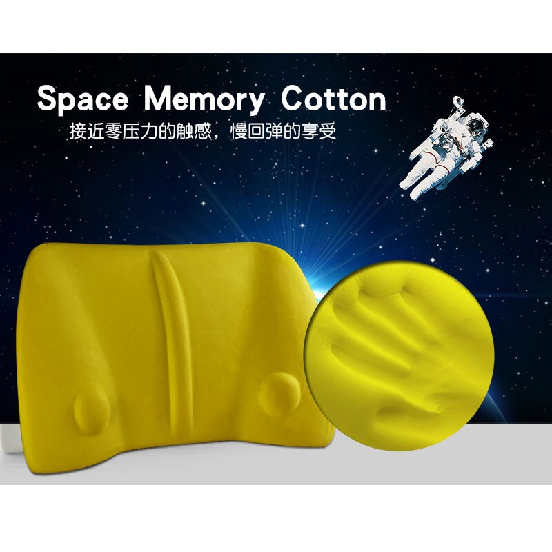 Cuscino del Sedile auto universale lombare supportt Da Viaggio Gomma Piuma di Memoria Cuscino di Massaggio Sedia Da Ufficio Cuscino di Supporto Lombare auto Accessori