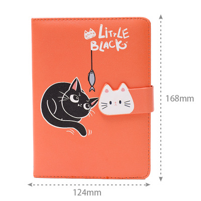 A6 Cute Girl Coloring Notebook Portable Illustration Weekly Planner Notepad Travelers Journal Diary Notebook