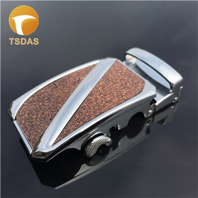 Automatische gesp voor heren leren riem zilver heren riemgesp: Z -7