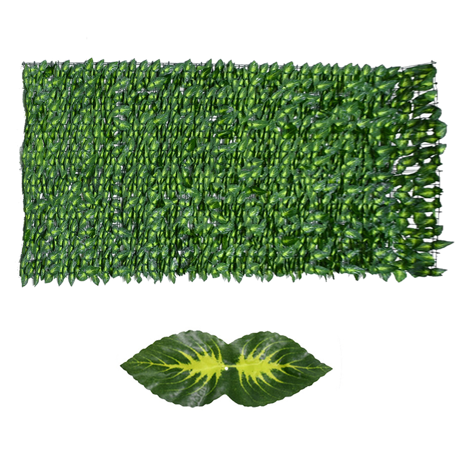 Artificial Ivy Leaf Privacy Fence Roll Wall Landscaping Privacy Fence Screen Outdoor Garden Backyard Balcony Hedge Decorations: A 0.5x3M
