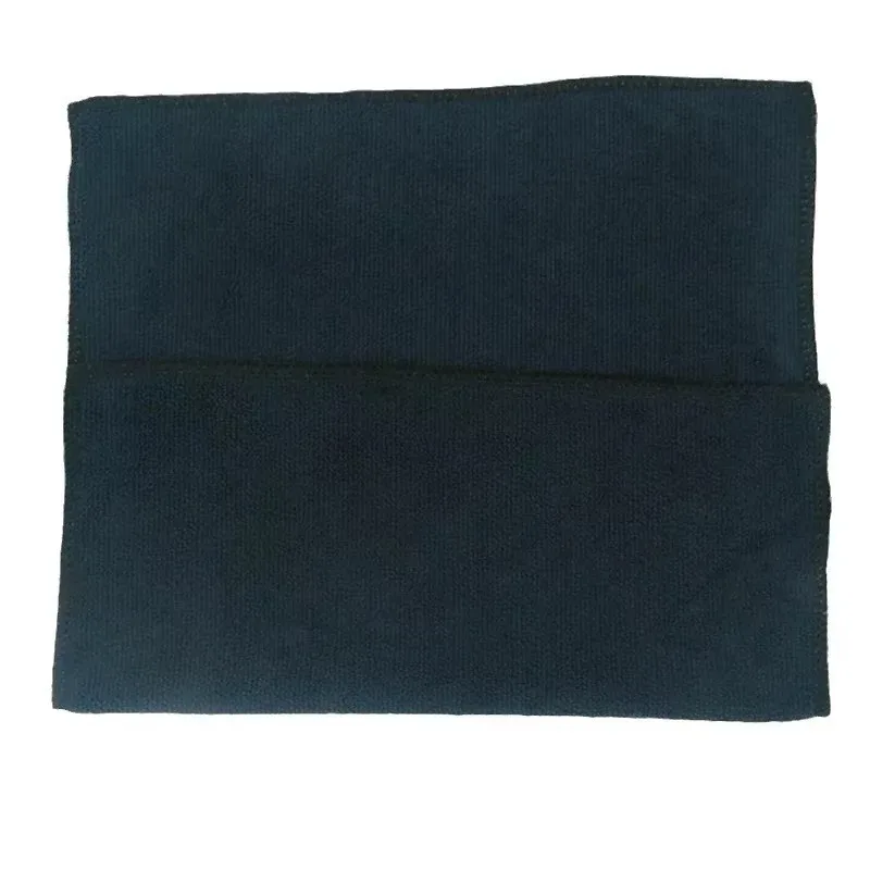 Paños negros de fibra ultrafina, trapo para el hogar, limpieza de coche, poliéster, algodón, plumero de secado rápido, toalla de cocina, paño para platos, estropajo