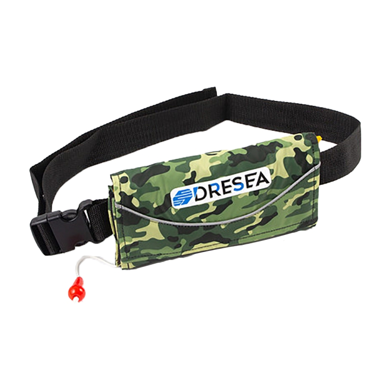 Inflatable Belt Pack Life Jacket for Adults, Fishing Beach Accessories, Buoyancy Aid, Swimming and Survival Jacket, 100N: g / YELLOW