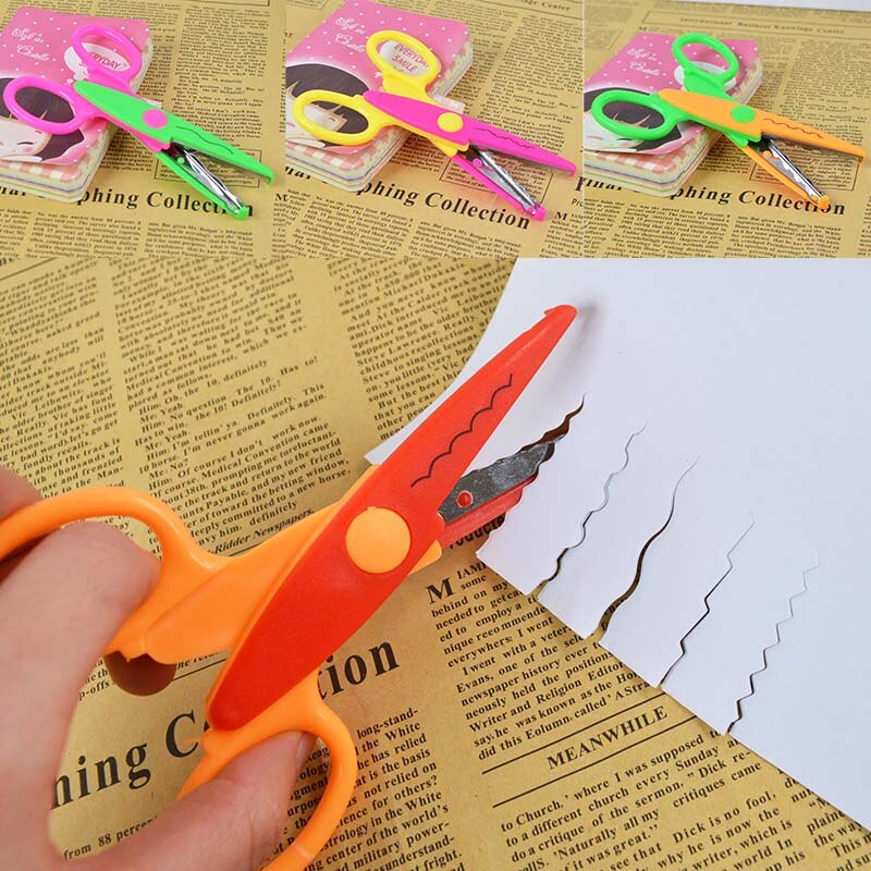 Kids Pattern Scissors 10Pcs/Lot Children Safety Scissors 6 Shaped Cuttin... – Vicedeal