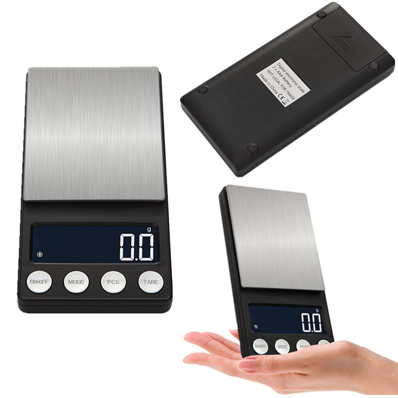 Digital Scale LCD Electronic Kitchen Scale 500g 0.1/500g 0.01/200g 0.01 Food Weigh Portable Weighing Scales 40%off
