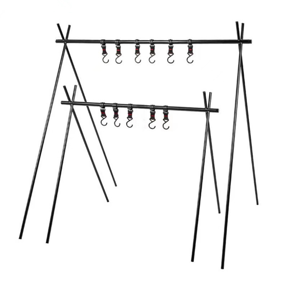 Triangle en alliage d'aluminium T1 avec crochets pliables, multifonctionnel pour pique-nique, randonnée, sac à dos