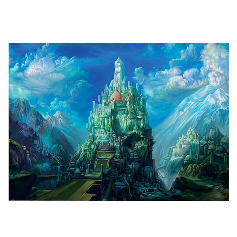 1000 Stks/pak Dikker Papier Puzzel Landschap Monteren Jigsaw Woondecoratie K92D