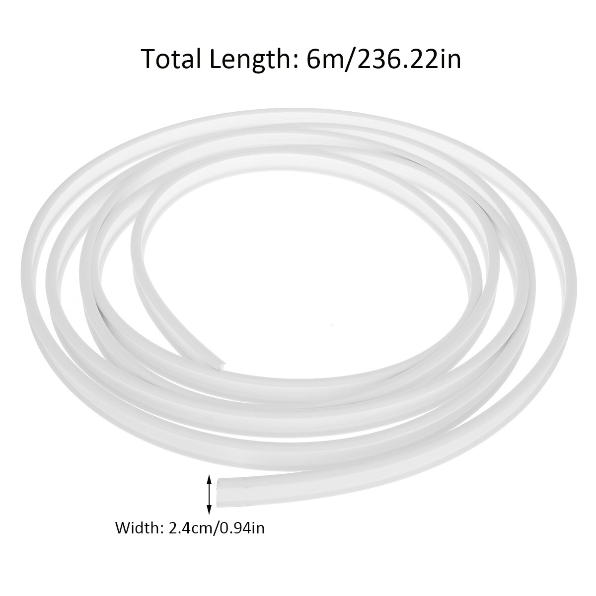 6M Flexible Ceiling Curtain Track Bendable Window Rod Rail Straight Curve Shower Curtain Decorative Accessories Home Decor