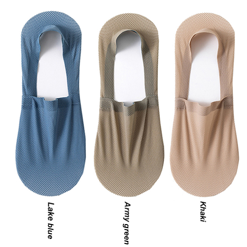 3 Paare/los Männer Stiefel Socken Sommer Dünne Unsichtbare Socke Atmungsaktive Sanft lässig Sox Elastische Gittergewebe Sokken Meias