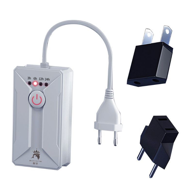110-220V Aquarium Mechanical Timer 3h/6h/12h/24h Fish Tank Switch Controller: White