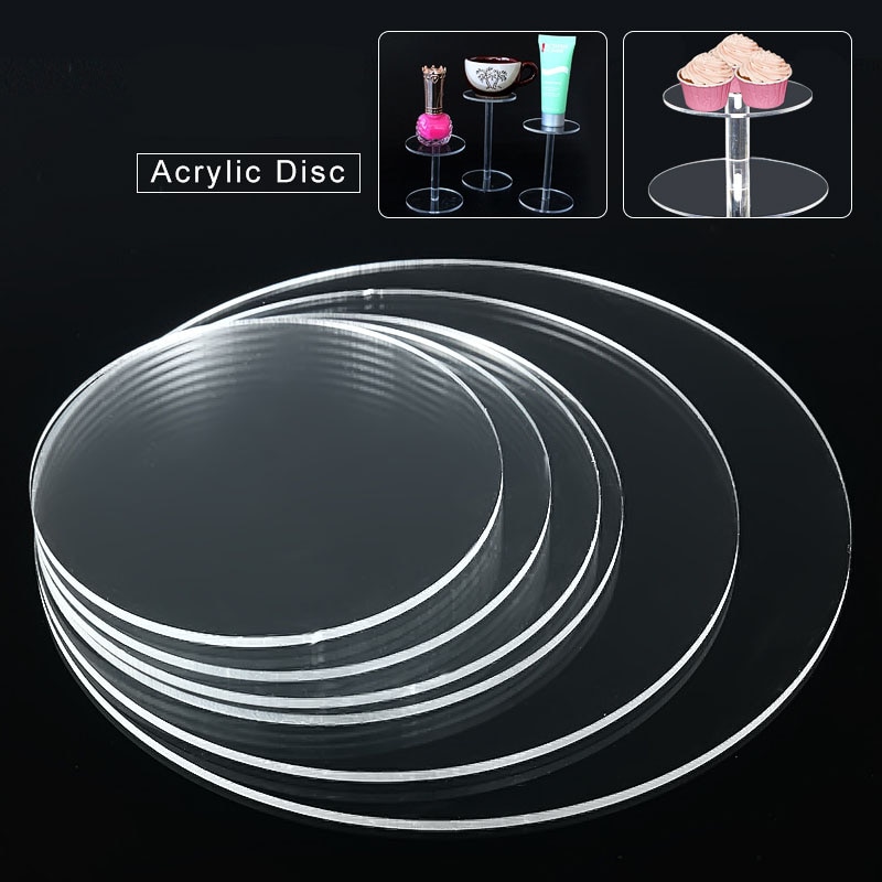 3mm Klar Extrudierte Acryl Kreis Ohrringe Mit See Acryl Scheiben Perlen Plexiglas Für bild rahmen DIY Handwerk CD Gestelle
