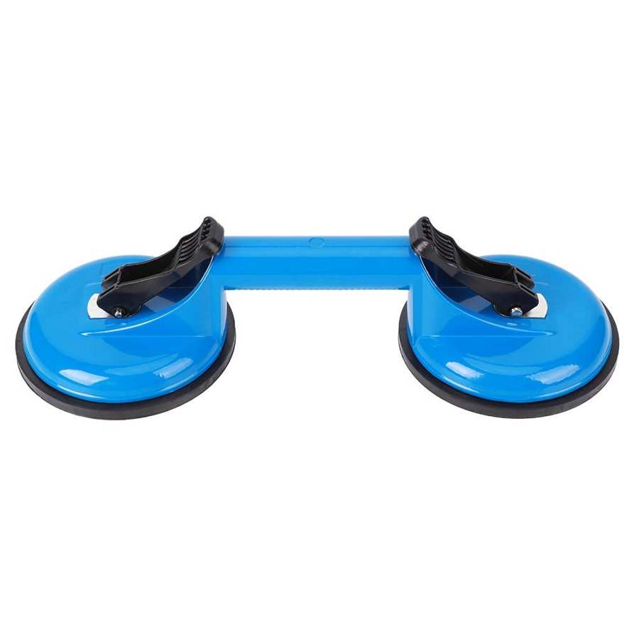 Glass Suction Cup Repairing Tool Aluminum Alloy + Rubber Blue 2 Claw for Glass / Wood Board Glass Suction Tool