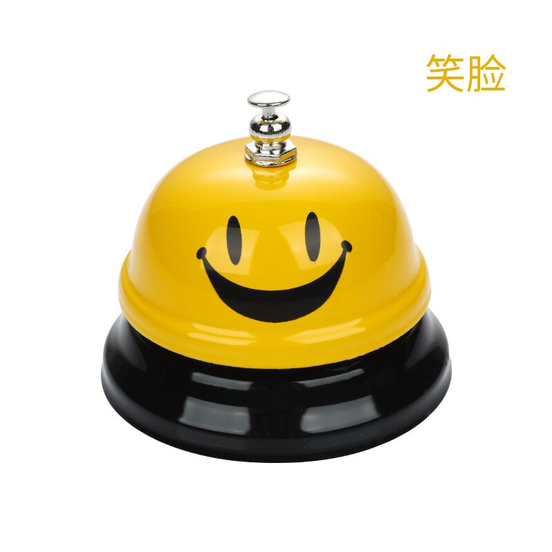 1pc Small Bell Bar Counter Silver Bell Desk Kitchen Counter Restaurant Pass Kitchen Bell Ring Service Reception Hotel Dish: Yellow