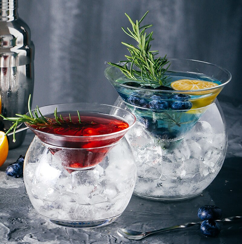 4PCS Cocktail Glazen Martini Glas Sap Glas Drinkware Set van 4