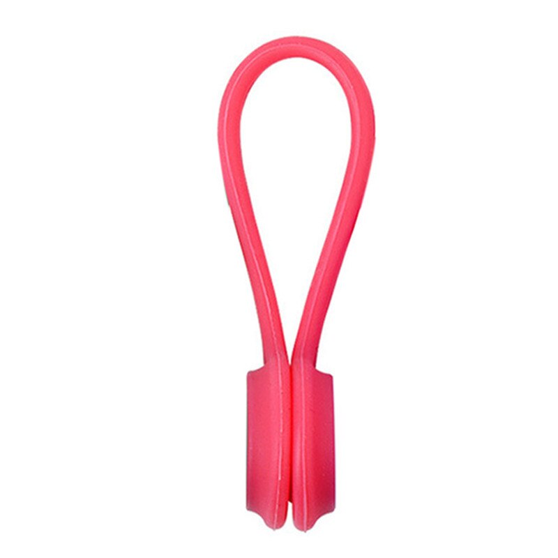 3Pcs Cute Magnet Headphone Clip Kawaii Wire Data Cable Protector Holder Winder Organizer Office Desk Korean Accessory Kit Set: H-3pcs red