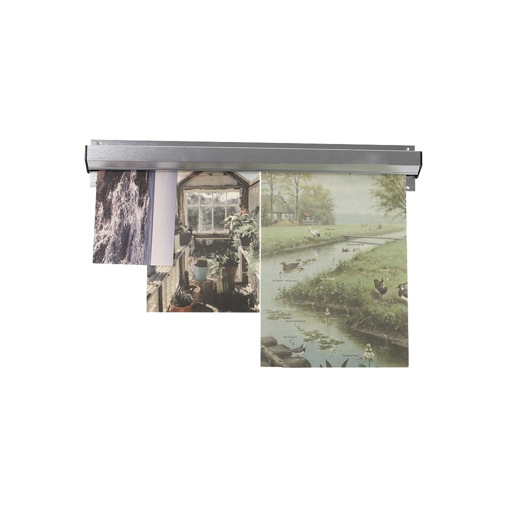 Wall Mounting Order Storage Clip Rack Aluminium Paper Ticket Bill Snap Organizer