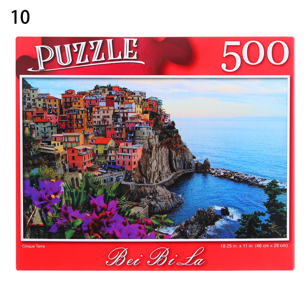 500 stück Bildungs Puzzle Puzzle Dekompression Spiel Erwachsene Rätsel Spielzeug Landschaften Rätsel Wohnkultur: 10