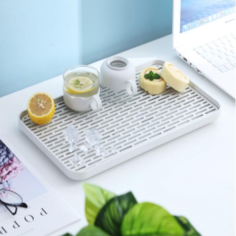Kitchen Drain Tray Double Layer Glasses Bottle Cup Bowl Cutlery Dish Drainer Detachable Storage Tray For Kitchen Sink Tea Table