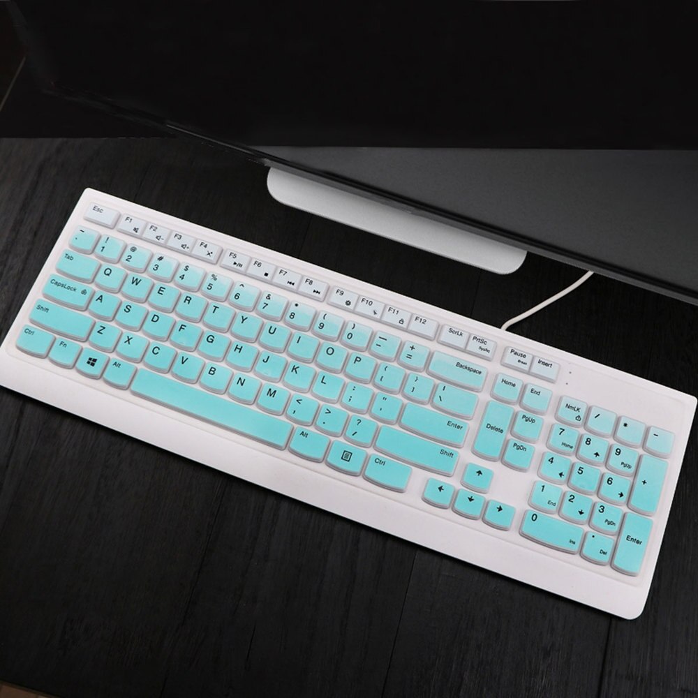 2Stck Staubdicht Tastatur Haut Silikon Tastatur Schutz Wasserdichte Tastatur Schutzhülle Kompatibel für Dell KB216P/KB216T/