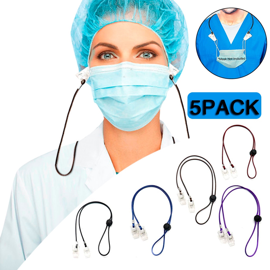 Mask Lanyard Adjustable Face Mask Lanyard Handy&Convenient Safety Mask Rest&Ear Holder Rope mascarillas mascarilla deportiva
