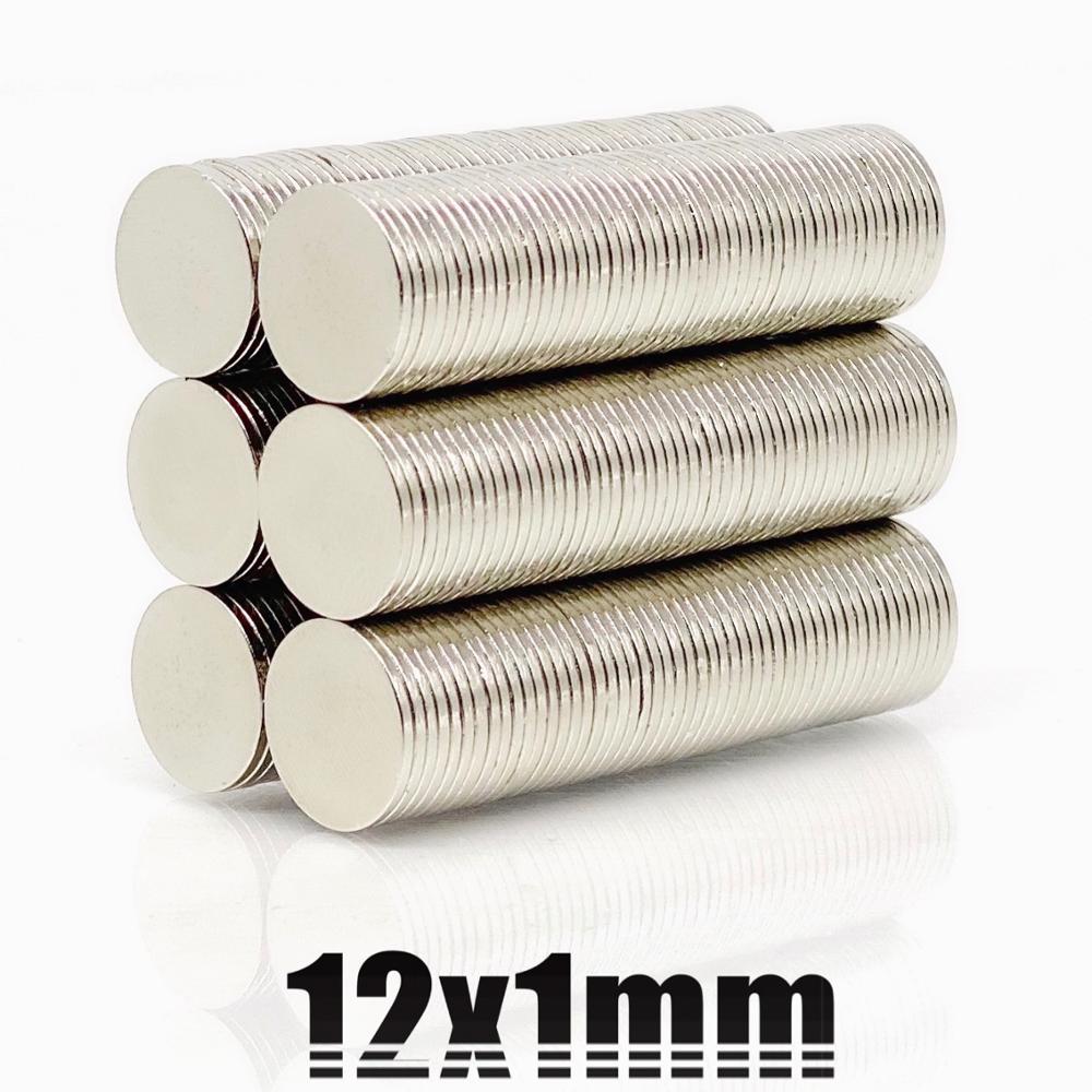100pcsN35round magnet12x1 12x1.5 12x2 12x3 12x4 12x5 12x5 12x6permanent neodymium magnet ndfeb super strong powerful magnets12X1