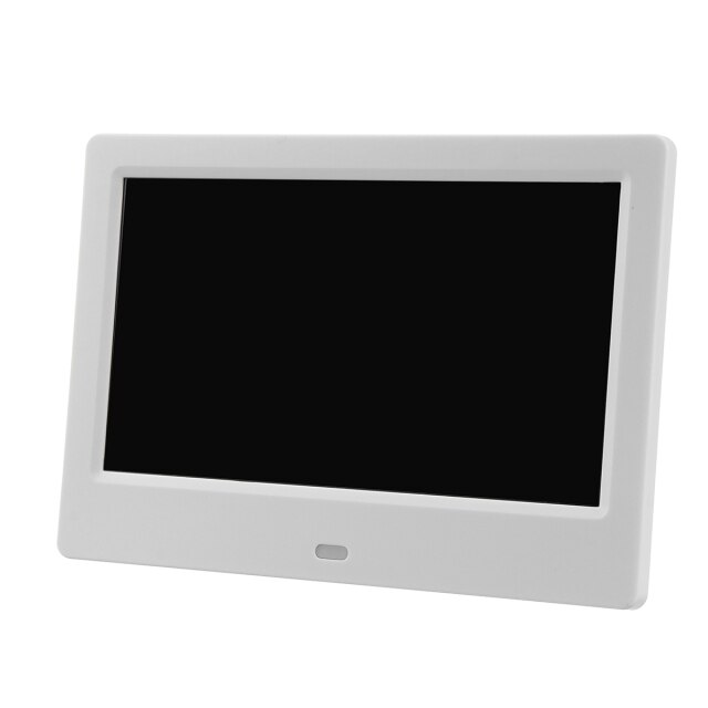 7 / 8 / 10 inch Screen Digital Photo Frame HD 1024x600 LED Backlight Full Function Picture Video Electronic Album: 7inch white