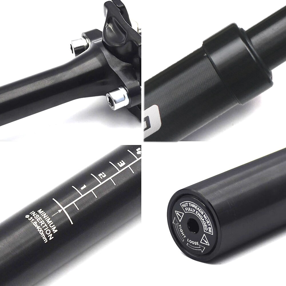 Bike Suspension Telescopic Seatpost 27.2 28.6 30 30.4 30.9 31.6 33.9 Bicycle Shock Absorber Adjustable Seat Post Bike Saddle Rod