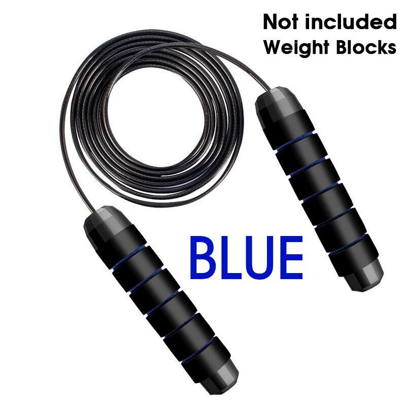 Bearing jump rope Tangle-Free jumping rope adjustable skipping rope speed Crossfit cuerda para saltar Equipments Skipping: BLUE