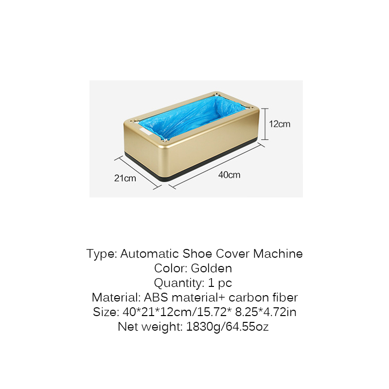 Automatische schoenovertrek dispenser, wegwerp plastic schoen- en laarzenovertrek machine voor thuis en op kantoor