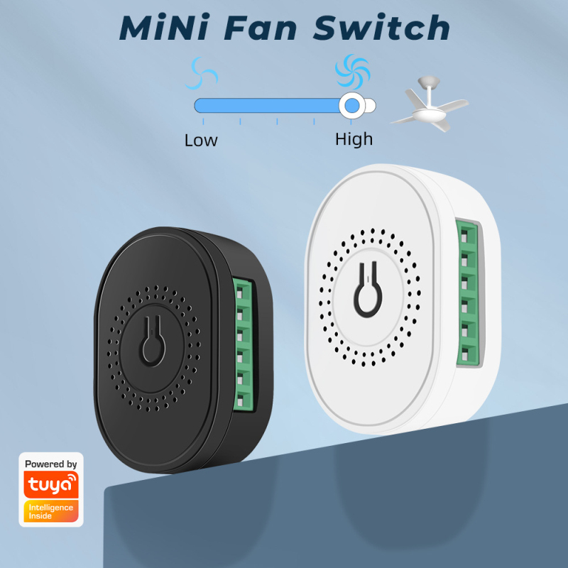 Tuya Wifi Smart Fan Speed Switch Ceiling Fan Controller DIY Fan Switch Smart Life Remote Control Work with Alexa Google Home