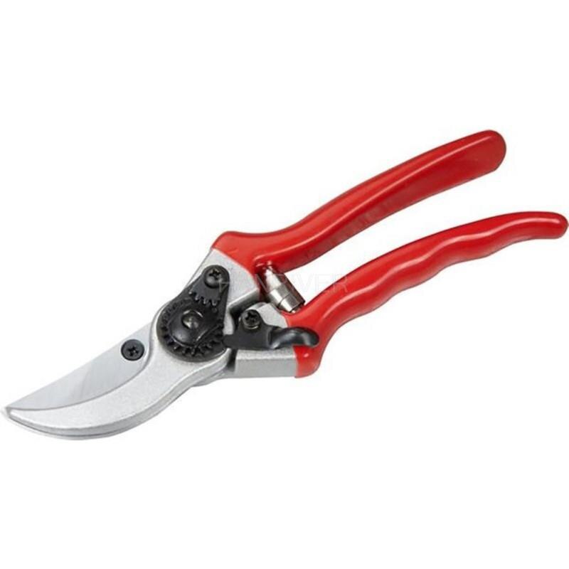Tijeras de jardinería con mango rojo, herramienta para cortar frutas, granja, jardín, recolección de frutas, flores, agricultura