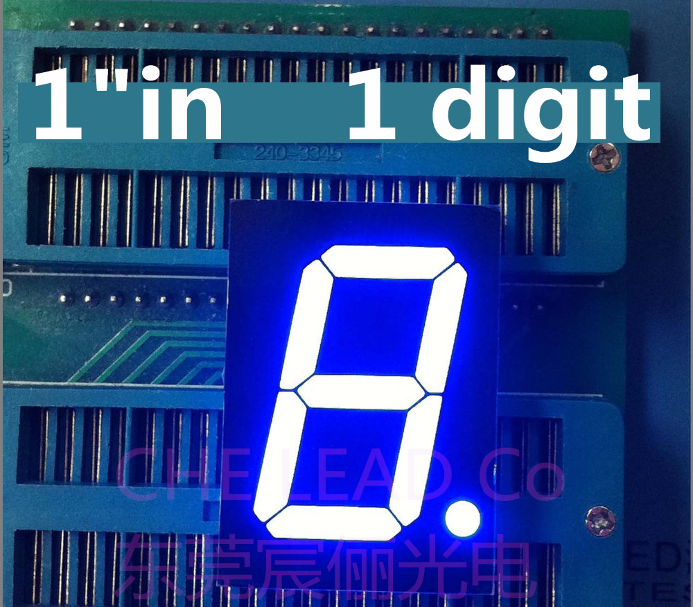 Ultra bright 1 inches BLUE 7 Segment LED Display 3... – Grandado