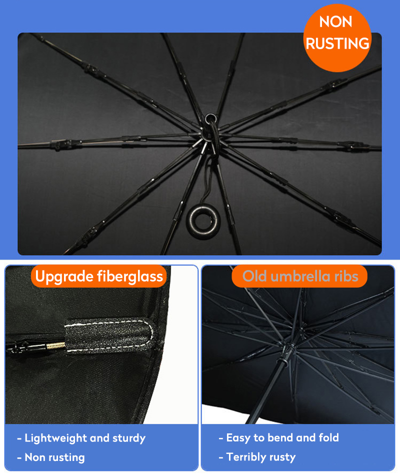 Karcle Auto Voor Parasol Zonnescherm Pull Ring Paraplu Voor Voorruit Auto Opvouwbare Parasol Covers Auto Parasol Paraplu