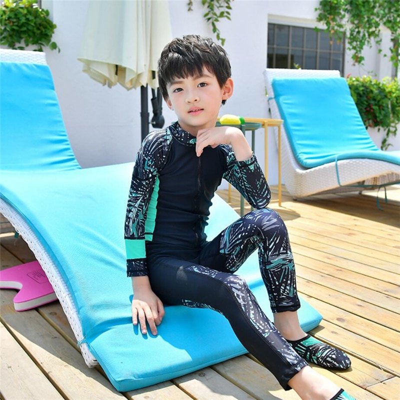 Piger / drenge strand uv beskyttelse svømmetøj skjorter børn beskyttelse fuld krop badetøj børn langærmet badedragt unisex
