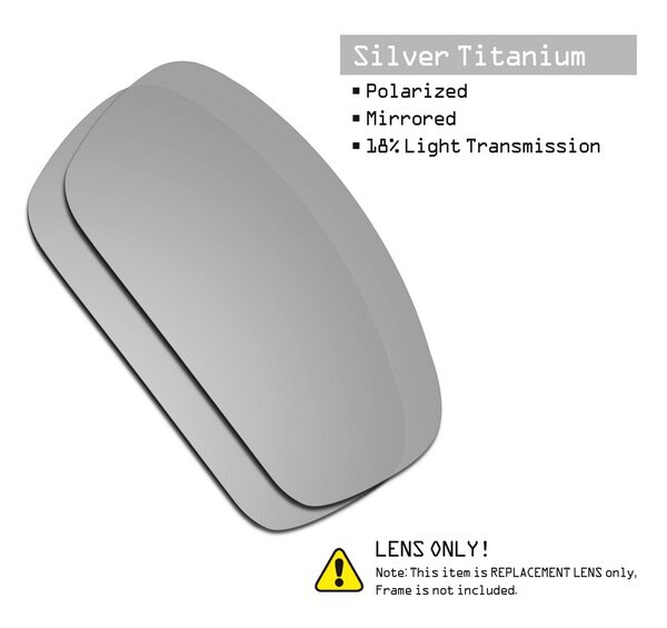 SmartVLT Polarized Replacement Lenses for Oakley Splinter Sunglasses - Multiple Options: Titanium-ShieldCoat