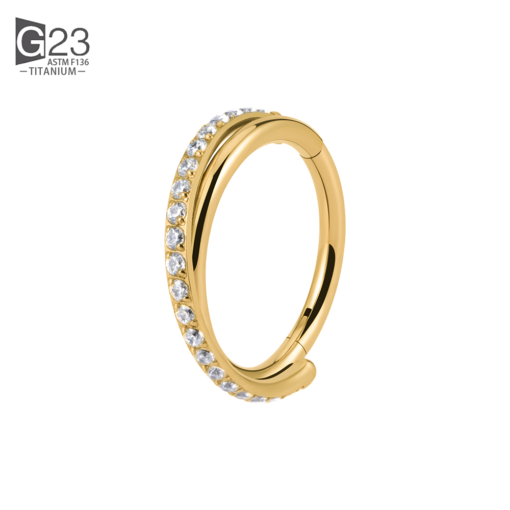 G23 Titanium Implantaat Scharnierende Naadloze Oorbellen Clicker Hoepel Ring Voor Kraakbeen Helix Toren Septum Daith Tragus Schelp: Black / Silver Plated