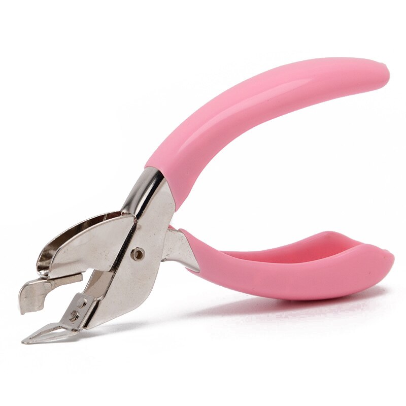 Handheld Staple Remover Lifter Opener Spring-loaded Staple Puller for Office School Home Use (Pink): Default Title