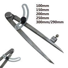150/200/250/300mm Carbon Stahl Flügel Teiler Kompass Kreis Maker Einstellbare Glasritzrades Abschließbar Carbon Stahl bleistift Kennzeichnung Werkzeuge