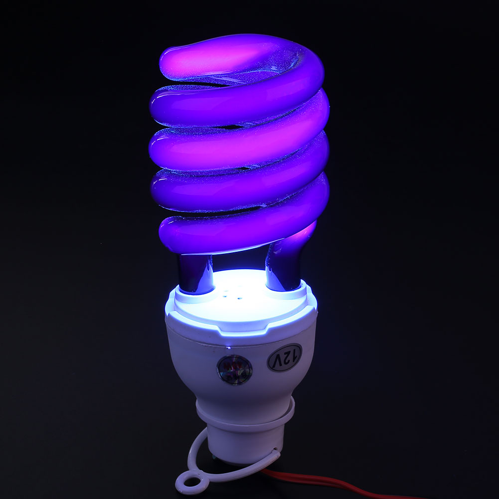 Licht Lampe Fluoreszierende W/Clip Lichter Uv-lampe LED 40W UV Energiesparende Schraube Blacklight