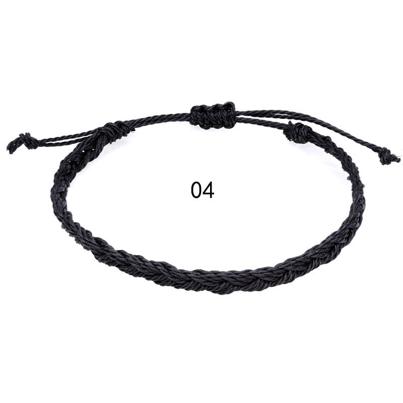 Boho Vrouwen Mannen Vriendschap Geluk Strand Weven Armbanden Draad Knopen Geweven Gevlochten Touw Geweven Handband Etnische Sieraden Mode: VERMEIL
