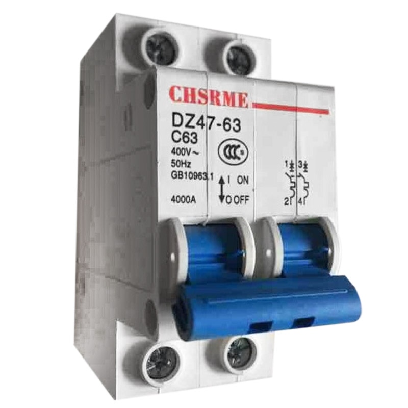 2P 63A DC250V MCB Solar Energy Photovoltaic (pv) Solar DC Circuit Breaker