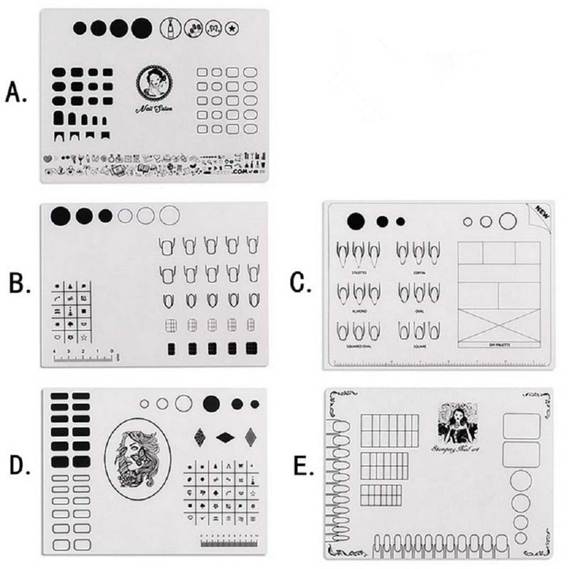 Opvouwbare siliconen praktische nagellak siliconen handkussen houder pad sticker nagelkunst manicure gereedschap nagelmat manicure tafel