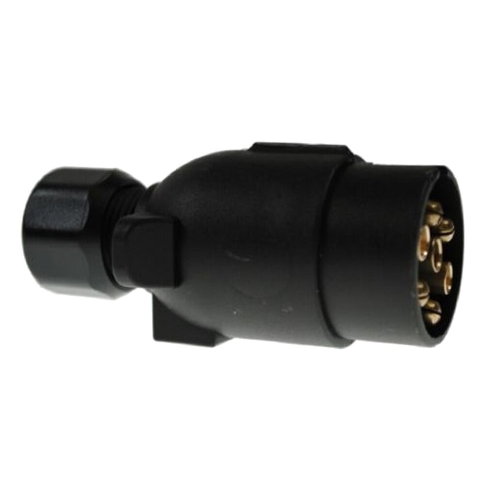 7 Pins Round Plastic Trailer Caravan Truck Towing Electrics Plug