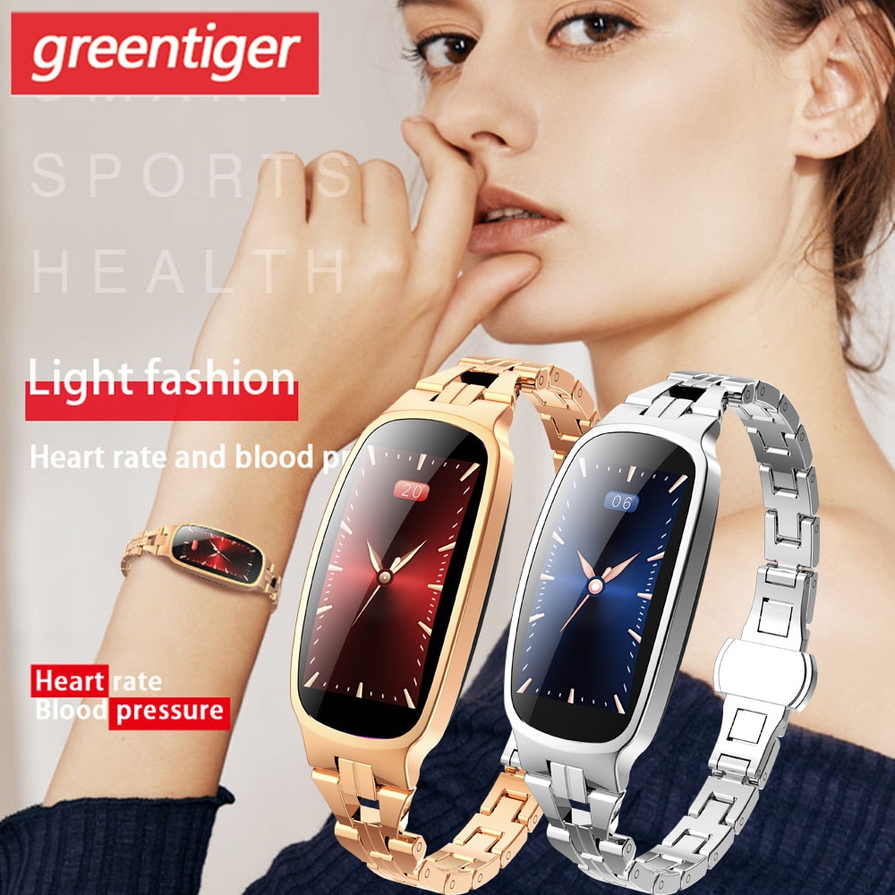 Smart Horloge Vrouwen IP67 Waterdichte Hartslagmeter Fitness Armband Smartwatch Vrouwen Smart Band B72 Polsband.