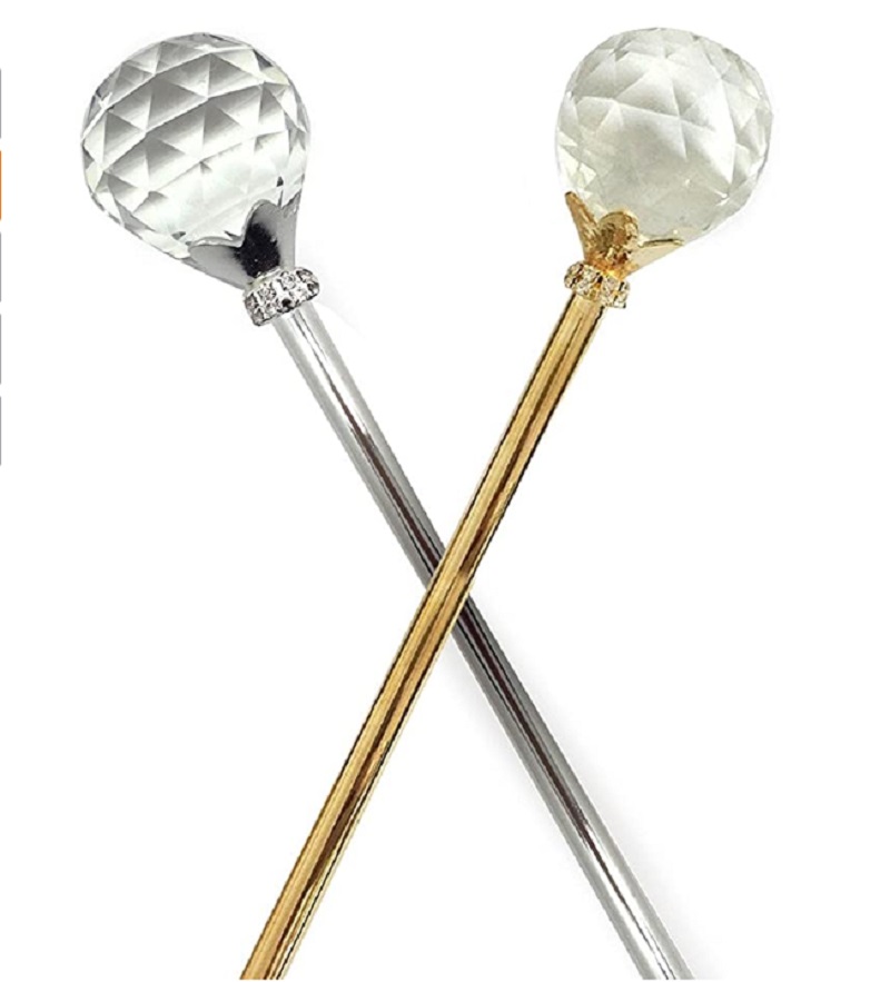 crystal ball Scepter magic fairy stick walking stick wedding props Cosplay beauty pageant prop