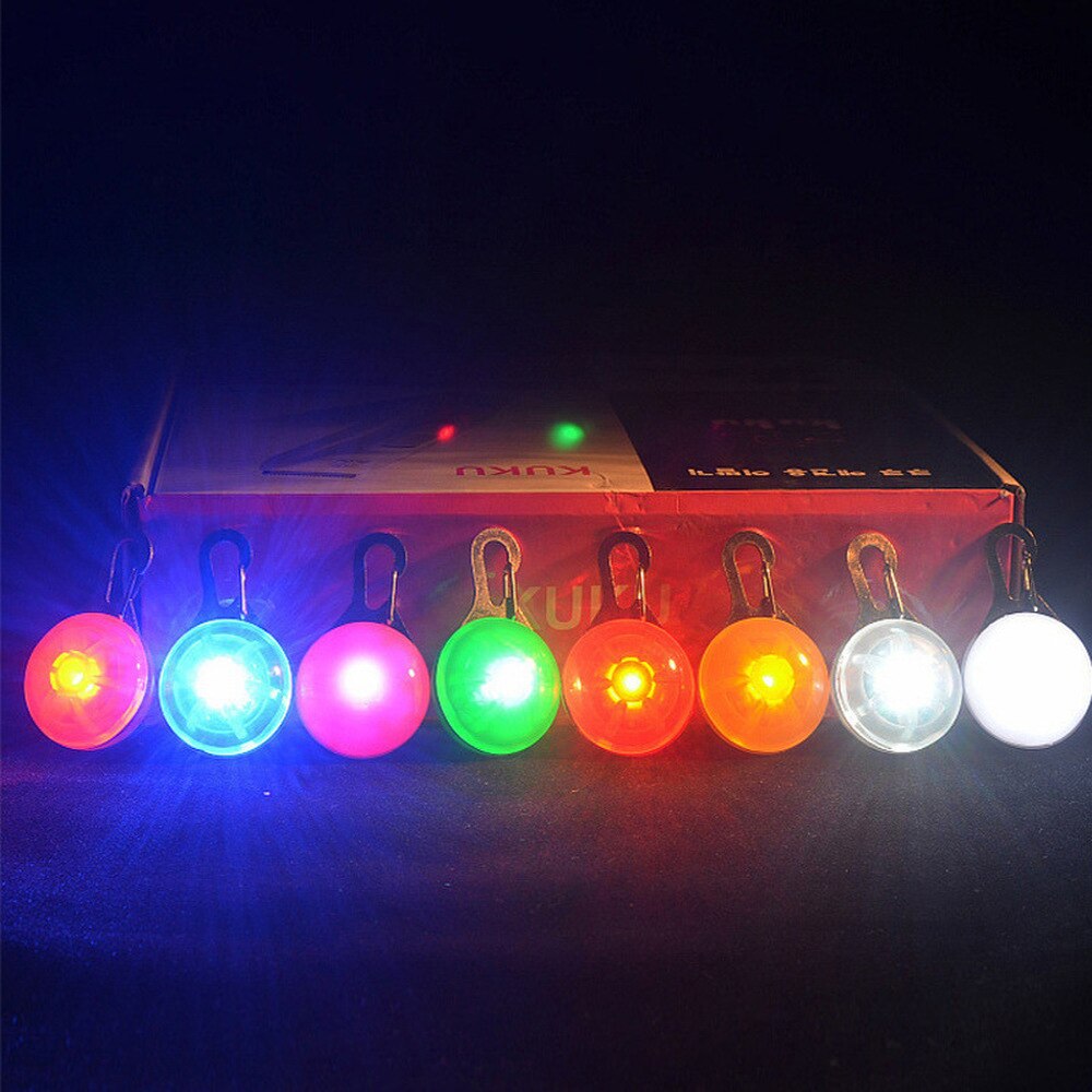 Collar LED para perro, colgante de luz nocturna para mascotas, colgante luminoso de seguridad, suministros para mascotas, accesorios para perros