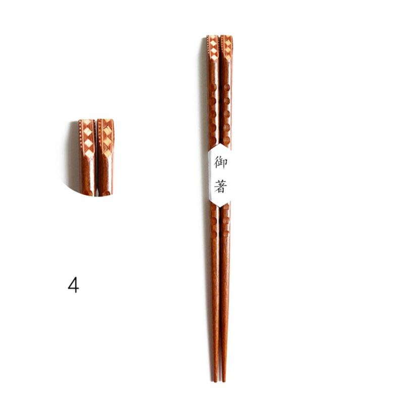 1 Pair Of Tortoise Shell Chopsticks: 4